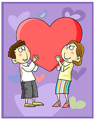 EPS 전신 라이프스타일 부부 커플 여자 남자 일러스트 사랑 서기 사람 두명 하트 국내일러스트 모양 감정 관계 모션 생활 파일형식 벡터