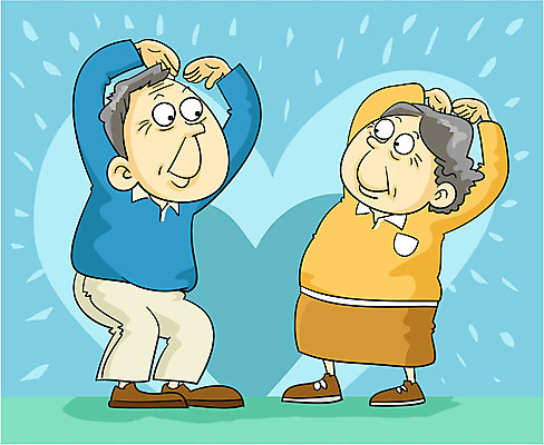 EPS 전신 라이프스타일 부부 커플 여자 할아버지 노년 남자 할머니 일러스트 사랑 서기 사람 야외 두명 노부부 하트 실버 노인만 성인만 국내일러스트 모양 감정 관계 모션 성인 생활 파일형식 벡터