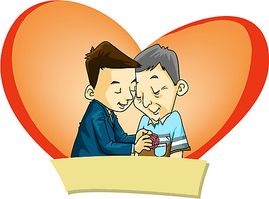 EPS 여자 기념일 남자 아들 일러스트 가족 사랑 사람 상반신 두명 자녀 하트 아빠 어버이날 카네이션 국내일러스트 모양 꽃 감정 관계 이벤트 파일형식 벡터