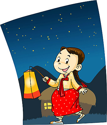 EPS 전신 전통 여자 명절 별 일러스트 청소년 한국 한명 서기 사람 야외 10대 설날 추석 등불 야간 청사초롱 여자만 여자한명만 십대만 십대여자만 십대여자한명만 국내일러스트 자연요소 1 기념일 아시아 모션 조명 초롱 파일형식 벡터