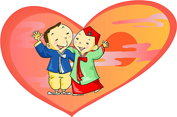 EPS 전신 전통 부부 커플 여자 명절 남자 일러스트 사랑 서기 사람 성인 두명 설날 추석 로맨틱 보름달 가을 한복 성인만 국내일러스트 한국전통 계절 기념일 감정 컨셉 관계 모션 달 전통의상 파일형식 벡터