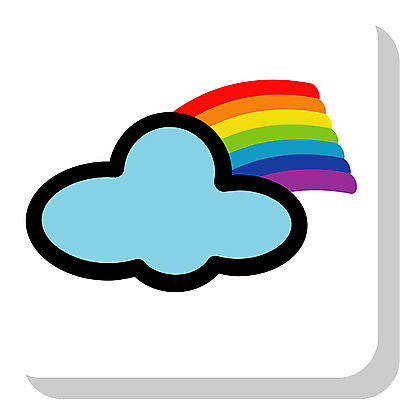 EPS 자연요소 구름 아이콘 무지개 자연 버튼 날씨 픽토그램 웹아이콘 날씨아이콘 2D아이콘 생태계 파일형식 벡터