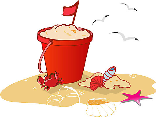 EPS 클립아트 모래 바다 여행 생활용품 일러스트 휴가 해변 사람없음 여름 여름휴가 바캉스 모래사장 놀이용품 양동이 해수욕 국내일러스트 계절 오브젝트 파일형식 벡터 여름_계절