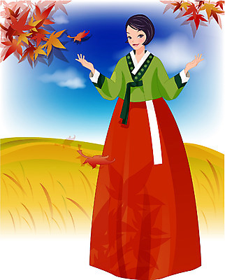 EPS 주간 계절 여자 명절 일러스트 하늘 한명 사람 이벤트 20대 성인 야외 추석 가을 전통의상 한복 이미지다이어리 여자만 여자한명만 성인여자만 청년만 청년여자만 성인한명만 청년여자한명만 성인여자한명만 성인만 국내일러스트 자연요소 1 한국전통 전통 기념일 청년 파일형식 벡터
