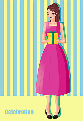 EPS 여자 기념일 일러스트 선물 한명 사람 이벤트 20대 성인 이미지다이어리 성년의날 여자만 여자한명만 성인여자만 청년만 청년여자만 성인한명만 청년여자한명만 성인여자한명만 성인만 국내일러스트 1 청년 파일형식 벡터
