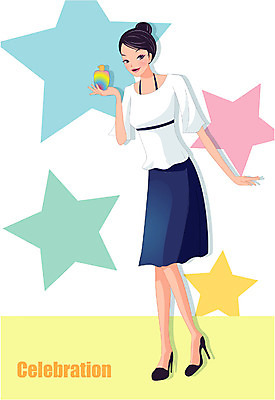 EPS 여자 기념일 일러스트 선물 한명 사람 이벤트 20대 성인 향수 이미지다이어리 성년의날 여자만 여자한명만 성인여자만 청년만 청년여자만 성인한명만 청년여자한명만 성인여자한명만 성인만 국내일러스트 1 청년 화장품 파일형식 벡터