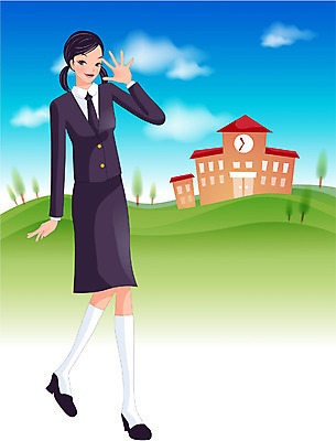 EPS 주간 학생 여자 교육 교복 일러스트 학교 청소년 하늘 여고생 한명 사람 이벤트 야외 10대 스쿨라이프 이미지다이어리 입학 신입생 여자만 여자한명만 십대만 십대여자만 십대여자한명만 국내일러스트 자연요소 1 라이프스타일 옷 고등학생 파일형식 벡터