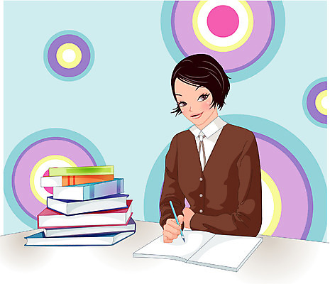 EPS 학생 여자 교육 교복 일러스트 청소년 고등학생 실내 한명 사람 이벤트 10대 책 수능 합격 이미지다이어리 수험생 여자만 여자한명만 십대만 십대여자만 십대여자한명만 국내일러스트 1 옷 내부 시험 파일형식 벡터