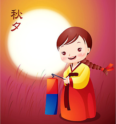 EPS 전통 여자 명절 일러스트 청소년 한명 사람 10대 추석 전통의상 한복 청사초롱 여자만 여자한명만 십대만 십대여자만 십대여자한명만 국내일러스트 1 한국전통 기념일 초롱 파일형식 벡터