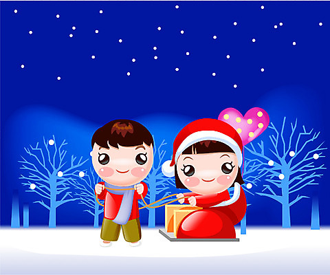 EPS 커플 계절 여자 기념일 남자 종교 어린이 크리스마스 겨울 일러스트 한국 선물 사람 이벤트 야외 두명 산타클로스 로맨틱 야간 배송 썰매 산타클로즈 선물배달 어린이만 국내일러스트 자연요소 아시아 컨셉 관계 파일형식 벡터