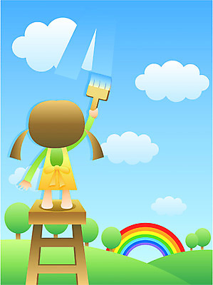EPS 주간 전신 구름 여자 어린이교육 교육 어린이라이프 초등학생 어린이 무지개 일러스트 사다리 교과목 자연 하늘 미술 한명 서기 사람 풍경 소녀 야외 희망 페인트 꿈 색칠 그림 미술교육 여자만 여자한명만 어린이만 소녀만 소녀한명만 국내일러스트 자연요소 1 학생 라이프스타일 감정 모션 문화예술 도구 생태계 파일형식 벡터