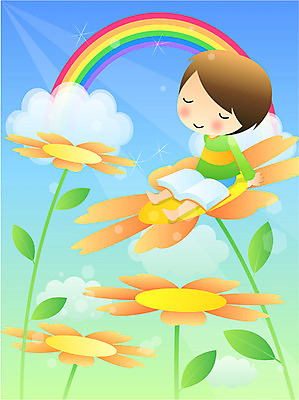 EPS 주간 전신 구름 남자 꽃 감정 어린이라이프 초등학생 어린이 무지개 꽃밭 일러스트 상상 한명 사람 앉기 소년 야외 빛 꿈 순수 남자만 남자한명만 어린이만 소년만 소년한명만 국내일러스트 자연요소 식물 1 학생 라이프스타일 컨셉 모션 파일형식 벡터