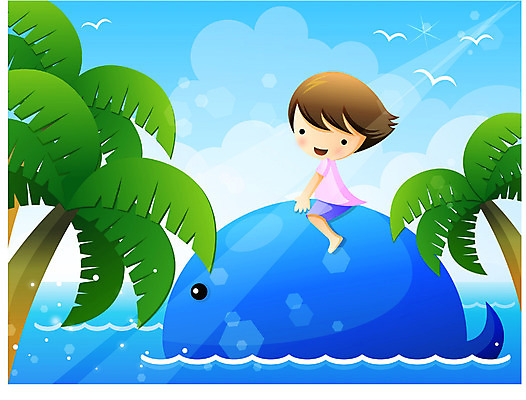 EPS 주간 전신 계절 어린이교육 교육 남자 어린이라이프 초등학생 어린이 바다 일러스트 방학 여름방학 한명 사람 앉기 소년 야외 빛 야자수 고래 돌고래 남자만 남자한명만 어린이만 소년만 소년한명만 국내일러스트 자연요소 나무 1 학생 라이프스타일 포유류 모션 휴가 수중동물 파일형식 벡터 여름_계절