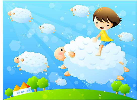 EPS 주간 전신 남자 감정 어린이라이프 초등학생 어린이 일러스트 상상 한명 사람 앉기 소년 야외 빛 꿈 비행 양 순수 양떼 남자만 남자한명만 어린이만 소년만 소년한명만 국내일러스트 자연요소 1 학생 라이프스타일 컨셉 포유류 모션 파일형식 벡터