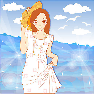 EPS 주간 웰빙 계절 여자 여유 바다 여행 일러스트 휴가 휴식 한명 서기 사람 상반신 20대 성인 야외 여름 여름휴가 바캉스 여자만 여자한명만 성인여자만 청년만 청년여자만 성인한명만 청년여자한명만 성인여자한명만 성인만 국내일러스트 자연요소 1 감정 컨셉 모션 청년 파일형식 벡터 여름_계절