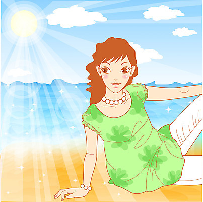 EPS 주간 웰빙 계절 여자 패션 여유 바다 여행 일러스트 휴가 휴식 한명 사람 앉기 상반신 20대 성인 해변 야외 여름 여름휴가 바캉스 모래사장 태양 비치웨어 여자만 여자한명만 성인여자만 청년만 청년여자만 성인한명만 청년여자한명만 성인여자한명만 성인만 국내일러스트 자연요소 1 옷 감정 컨셉 모션 청년 파일형식 벡터 여름_계절