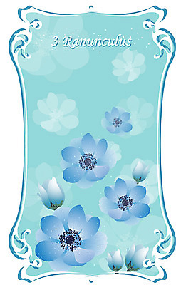 EPS 식물 꽃 컬러 백그라운드 일러스트 봄꽃 자연 사람없음 파란색 보라색 3월 라넌큘러스 미나리아재비 탄생화 국내일러스트 봄 날짜 생태계 파일형식 벡터