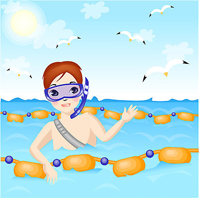 EPS 주간 학생 계절 어린이교육 교육 남자 초등학생 어린이 바다 일러스트 방학 여름방학 한명 사람 소년 상반신 야외 여름 스쿠버다이빙 남자만 남자한명만 어린이만 소년만 소년한명만 국내일러스트 자연요소 1 휴가 수상스포츠 파일형식 벡터 여름_계절