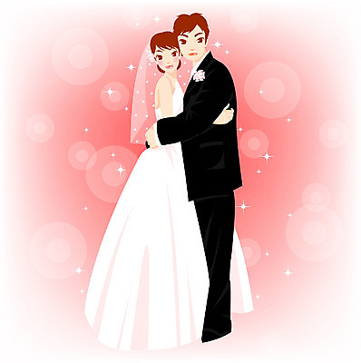EPS 전신 모델 커플 여자 남자 신부 한쌍 포즈 신랑 결혼 일러스트 포옹 서기 사람 성인 두명 성인만 국내일러스트 관계 안기 모션 이벤트 파일형식 벡터