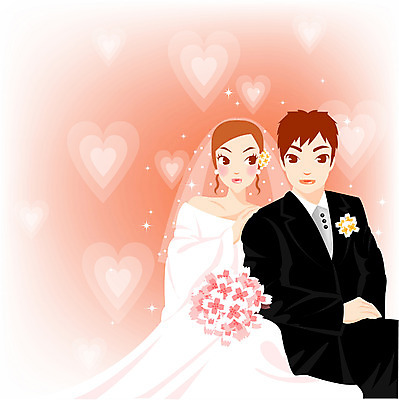 EPS 모델 커플 여자 남자 신부 한쌍 부케 웨딩드레스 포즈 신랑 결혼 일러스트 서기 사람 앉기 정장 턱시도 상반신 성인 두명 성인만 국내일러스트 드레스 옷 꽃다발 관계 모션 이벤트 파일형식 벡터