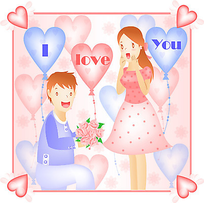 EPS 커플 여자 기념일 남자 꽃 감정 꽃다발 프로포즈 일러스트 화이트데이 사랑 사람 이벤트 성인 두명 성인만 국내일러스트 식물 관계 데이이벤트 파일형식 벡터