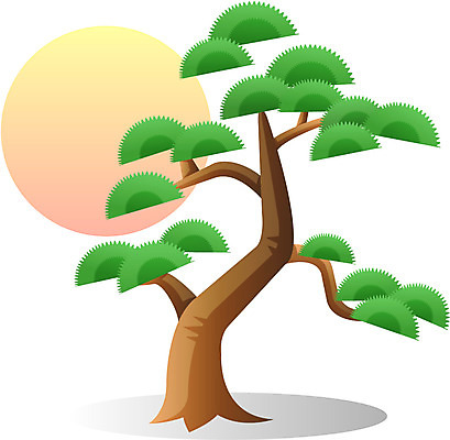 EPS 나무 식물 아이콘 명절 한국 사람없음 태양 추석 소나무 2D아이콘 자연요소 전통 기념일 아시아 파일형식 벡터