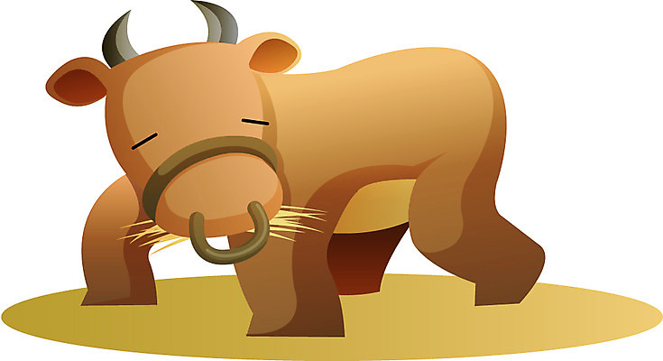 EPS 동물 아이콘 척추동물 육지동물 명절 포유류 한국 사람없음 추석 가축 소 황소 2D아이콘 전통 기념일 아시아 파일형식 벡터