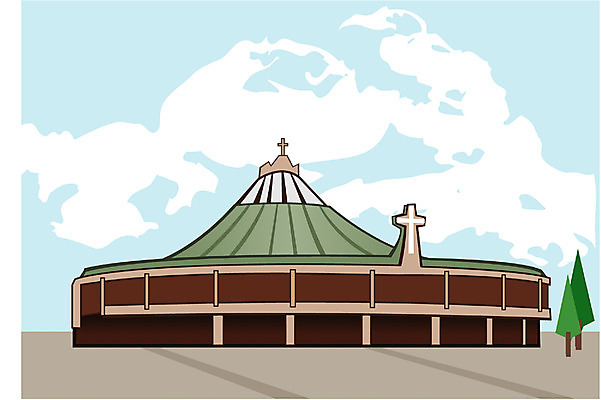 EPS 주간 클립아트 해외 시설물 현대건축 건축 종교 외국문화 유적 일러스트 종교건축 종교시설 멕시코 풍경 사람없음 야외 관광지 교회 천주교 중앙아메리카 대성당 국내일러스트 자연요소 전통 건축물 문화 여행 북아메리카 아메리카 건물 성당 시설 파일형식 벡터