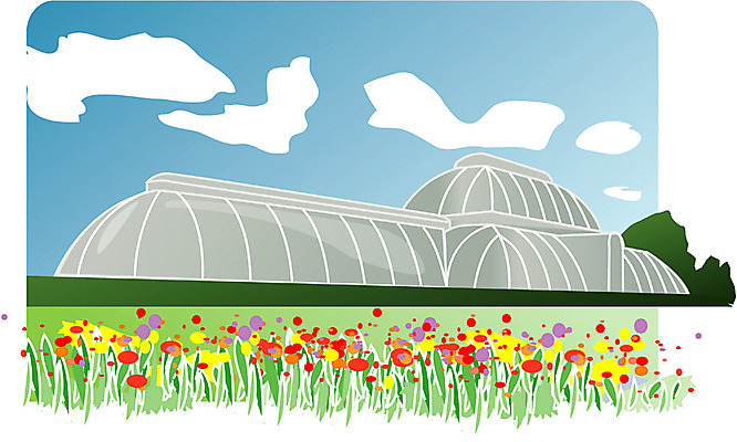 EPS 주간 클립아트 해외 시설물 건축 유럽 외국문화 여행 일러스트 휴가 영국 풍경 사람없음 야외 관광지 식물원 큐왕립식물원 국내일러스트 자연요소 건축물 나라 문화 런던 파일형식 벡터