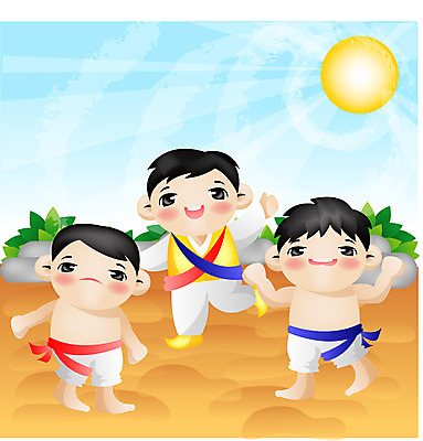 EPS 주간 전신 한국문화 한국전통 계절 명절 남자 일러스트 한국 서기 사람 야외 세명 빛 태양 추석 전통놀이 가을 씨름 씨름선수 남자만 국내일러스트 자연요소 동양문화 전통 기념일 아시아 스포츠 모션 놀이 운동선수 파일형식 벡터