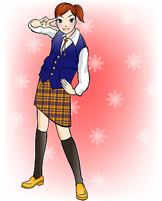 EPS 전신 직업 학생 여학생 여자 교복 일러스트 중학생 청소년 고등학생 한명 서기 사람 10대 스쿨라이프 브이 여자만 여자한명만 십대만 십대여자만 십대여자한명만 국내일러스트 1 라이프스타일 옷 학교 모션 손짓 파일형식 벡터