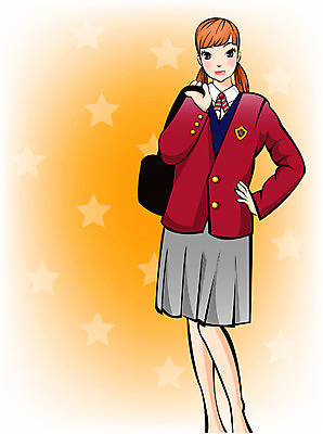 EPS 직업 학생 여학생 여자 교복 일러스트 중학생 청소년 고등학생 한명 서기 사람 상반신 10대 스쿨라이프 여자만 여자한명만 십대만 십대여자만 십대여자한명만 국내일러스트 1 라이프스타일 옷 학교 모션 파일형식 벡터