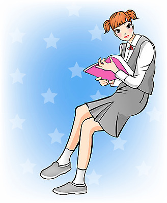 EPS 전신 직업 학생 여학생 여자 교복 일러스트 중학생 청소년 고등학생 한명 사람 앉기 10대 스쿨라이프 여자만 여자한명만 십대만 십대여자만 십대여자한명만 국내일러스트 1 라이프스타일 옷 학교 모션 파일형식 벡터