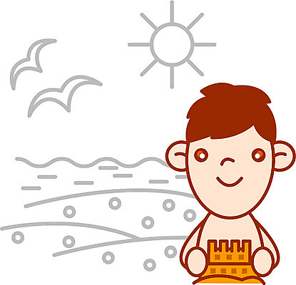 EPS 클립아트 계절 어린이교육 교육 남자 초등학생 어린이 바다 일러스트 방학 여름방학 한명 사람 소년 상반신 해변 해수욕 모래성 남자만 남자한명만 어린이만 소년만 소년한명만 국내일러스트 1 학생 모래 휴가 파일형식 벡터 여름_계절