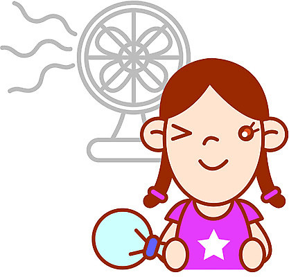 EPS 클립아트 계절 여자 어린이교육 교육 초등학생 어린이 일러스트 방학 여름방학 한명 사람 소녀 상반신 여름 선풍기 더위 여자만 여자한명만 어린이만 소녀만 소녀한명만 국내일러스트 1 학생 날씨 휴가 가전제품 파일형식 벡터 여름_계절