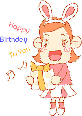 EPS 전신 클립아트 여자 초등학생 어린이 일러스트 기념 선물 한명 서기 사람 소녀 이벤트 파티 축하 생일 여자만 여자한명만 어린이만 소녀만 소녀한명만 국내일러스트 1 학생 기념일 컨셉 모션 파일형식 벡터