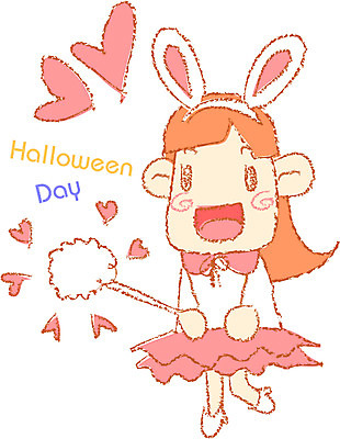 EPS 전신 클립아트 여자 기념일 초등학생 어린이 일러스트 한명 서기 사람 소녀 이벤트 10대 축제 할로윈 변장 토끼의상 여자만 여자한명만 소녀만 국내일러스트 1 학생 옷 모션 청소년 어린이만 파일형식 벡터