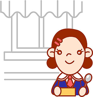 EPS 클립아트 학생 여자 교육 교복 일러스트 학교 청소년 한명 사람 상반신 10대 식사 도시락 점심 여자만 여자한명만 십대만 십대여자만 십대여자한명만 국내일러스트 1 옷 음식 파일형식 벡터