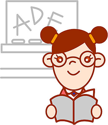 EPS 클립아트 학생 여자 교육 교복 일러스트 학교 청소년 한명 사람 상반신 10대 독서 여자만 여자한명만 십대만 십대여자만 십대여자한명만 국내일러스트 1 옷 파일형식 벡터