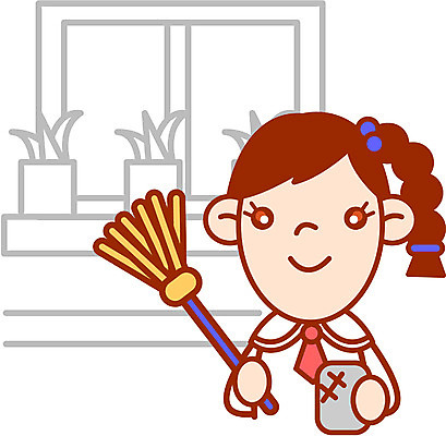 EPS 클립아트 학생 여자 교육 교복 일러스트 학교 청소년 한명 사람 상반신 10대 먼지떨이 청소 청소시간 여자만 여자한명만 십대만 십대여자만 십대여자한명만 국내일러스트 1 옷 청소도구 파일형식 벡터