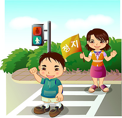 EPS 주간 캐릭터 여자 어린이교육 교육 남자 어린이 일러스트 학교 교통시설 하늘 수업 교육캐릭터 초등학교 사람 소년 야외 두명 라이프 스쿨라이프 교사 횡단보도 정지 신호등 등교 길건너기 스쿨존 어린이만 일러캐릭터 자연요소 직업 라이프스타일 교통 모션 생활 보행로 시설 등하교 건너기 파일형식 벡터