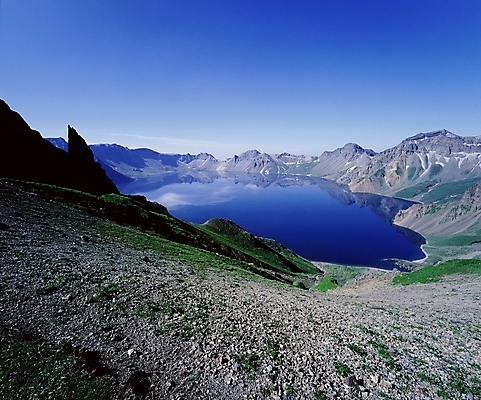 포토 JPG 주간 자연 산 풍경 사람없음 야외 백두산 천지 국내포토 자연요소 생태계 파일형식