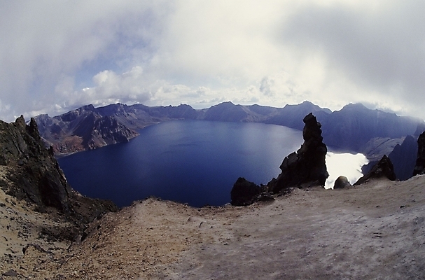 포토 JPG 주간 자연 산 풍경 사람없음 야외 백두산 천지 국내포토 자연요소 생태계 파일형식