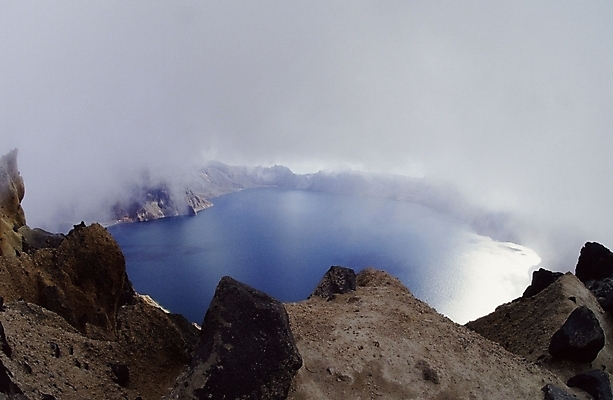 포토 JPG 주간 자연 산 풍경 사람없음 야외 백두산 천지 국내포토 자연요소 생태계 파일형식