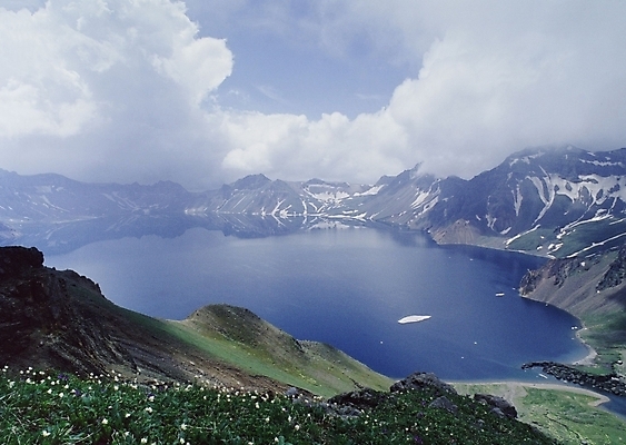 포토 JPG 주간 자연 산 풍경 사람없음 야외 백두산 천지 국내포토 자연요소 생태계 파일형식