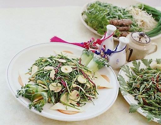 포토 JPG 스튜디오촬영 한국문화 한식 음식 채소 한국 사람없음 샐러드 무침 생채 국내포토 동양문화 아시아 실내 파일형식