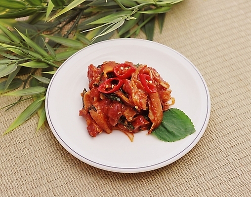 포토 JPG 스튜디오촬영 한국문화 한식 음식 한국 사람없음 무침 홍어회무침 회무침 국내포토 동양문화 아시아 실내 파일형식