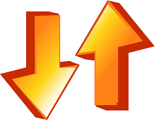 EPS 아이콘 문자 기호 화살표 컬러 사람없음 주황색 아래 모던아이콘 위 투톤아이콘 반송 반품 상하 2D아이콘 상품 방향 위치 파일형식 벡터