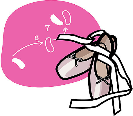 EPS 클립아트 잡화 교육 신발 일러스트 사람없음 춤 발레 토슈즈 스텝 스페셜 국내일러스트 문화예술 파일형식 벡터