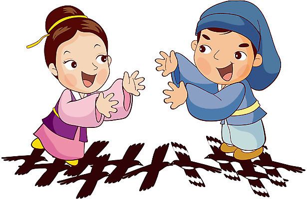 EPS 클립아트 캐릭터 한국문화 한국전통 여자 남자 일러스트 동화 전통캐릭터 전래동화 사람 성인 두명 한복 까마귀 견우 오작교 직녀 성인만 일러캐릭터 동양문화 전통 조류 한국 전통의상 칠석 파일형식 벡터